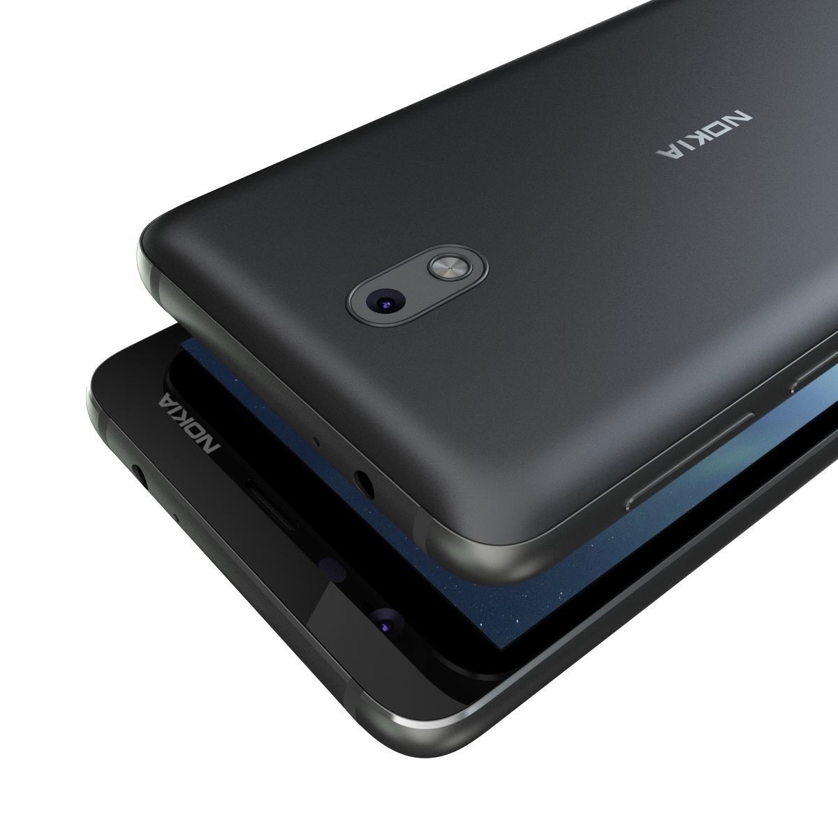Nokia 2 Black 3D model_9