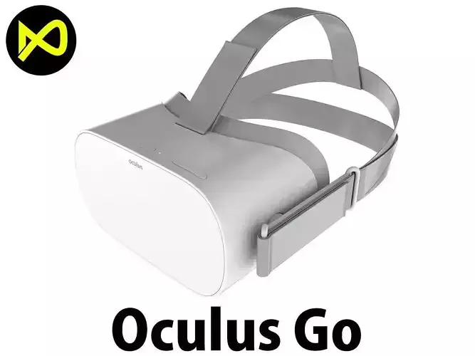 Oculus Go Headset 3D model