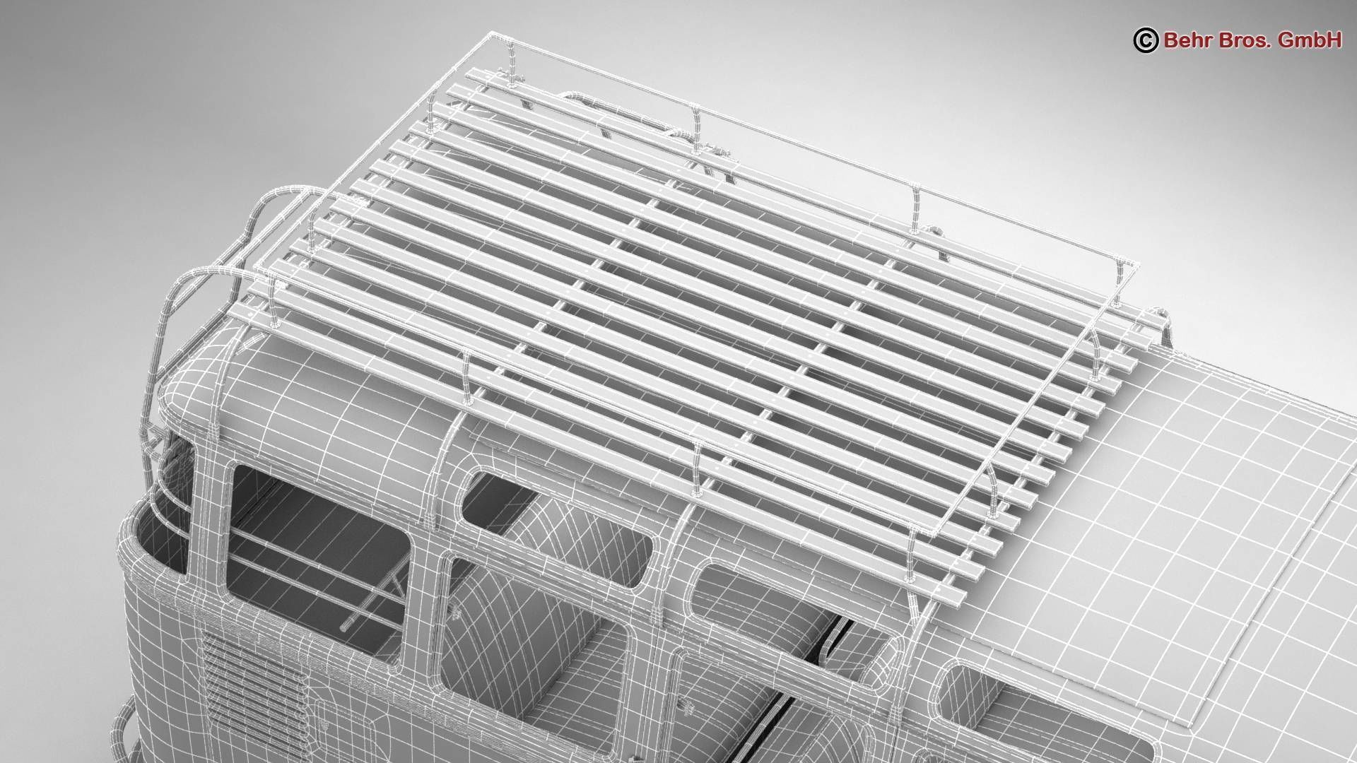 Volkswagen T1 Samba 1963 Hippie Accessories 3D model_44