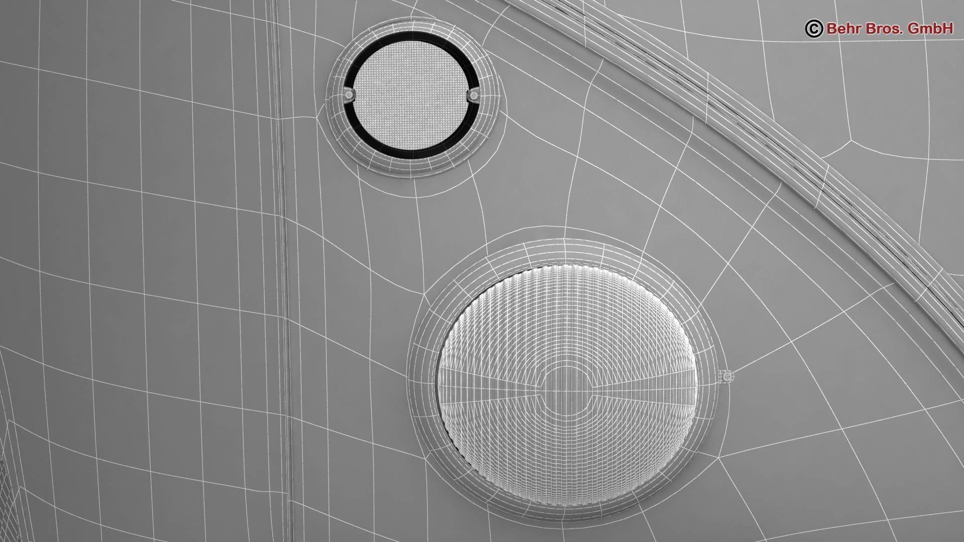 Volkswagen T1 Samba 1963 Hippie Accessories 3D model_38