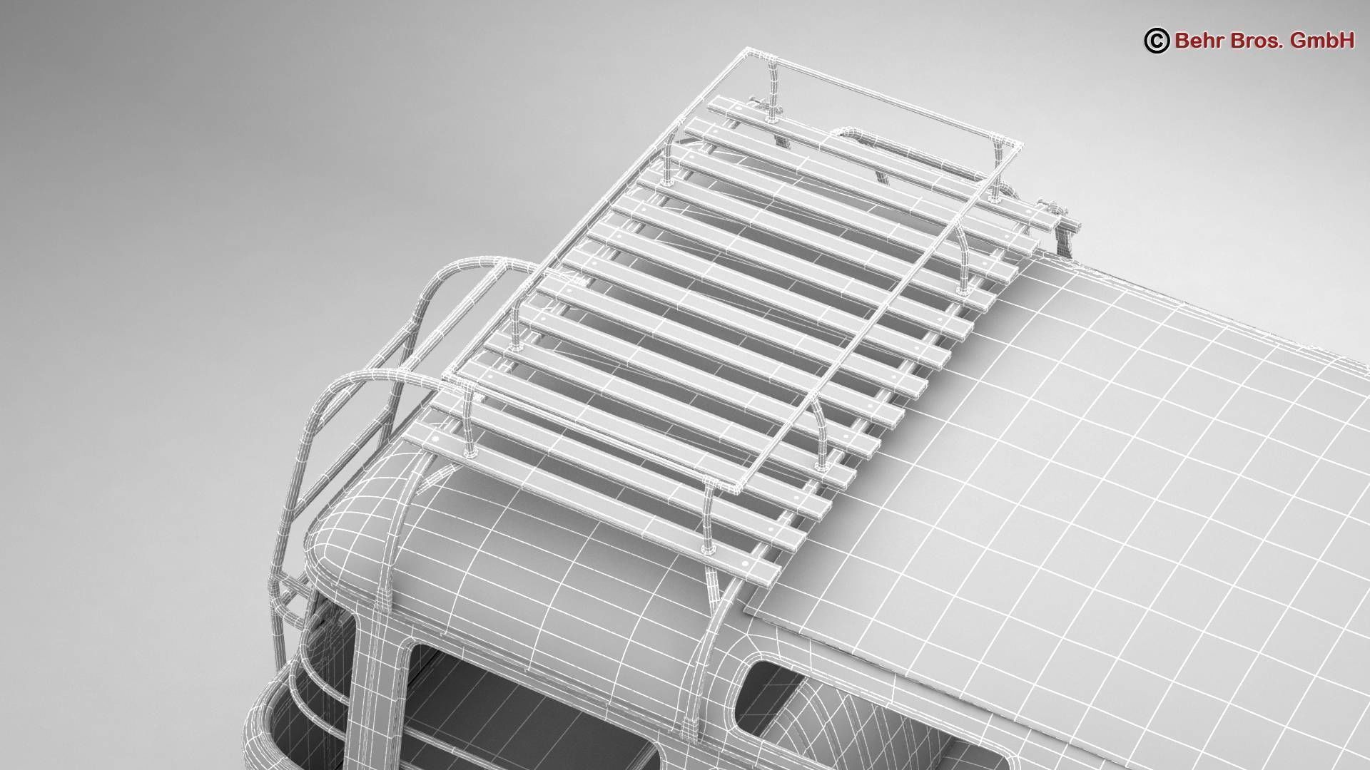 Volkswagen T1 Samba 1963 Hippie Accessories 3D model_46