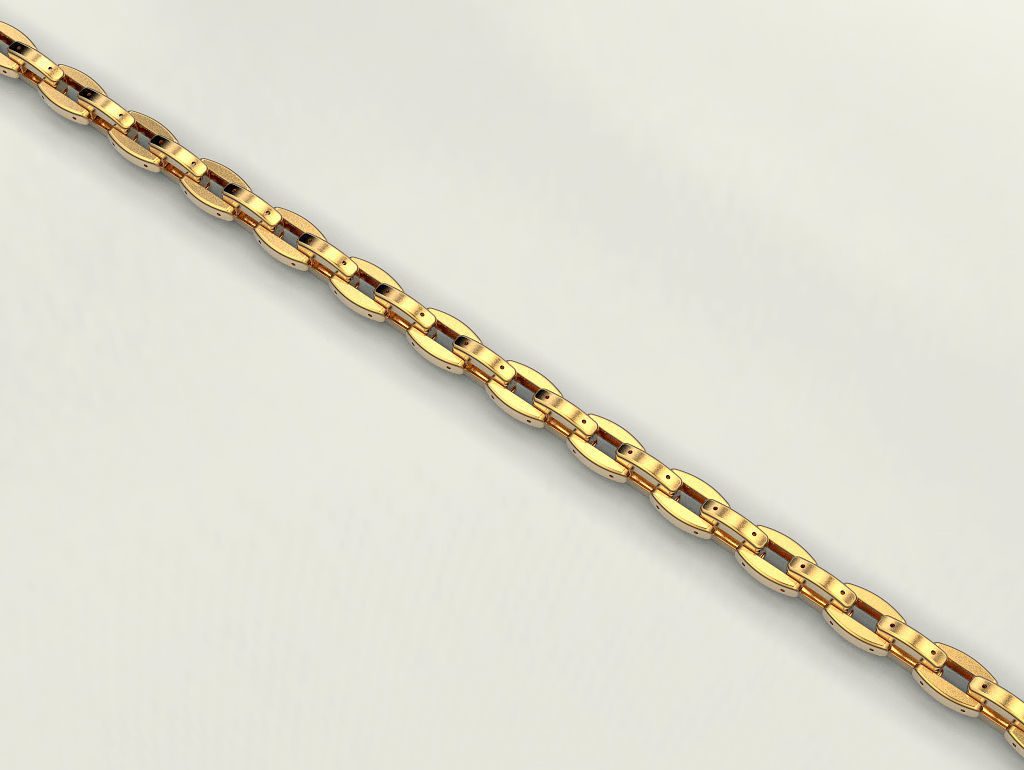 Chain 3 with links 3D print model_4