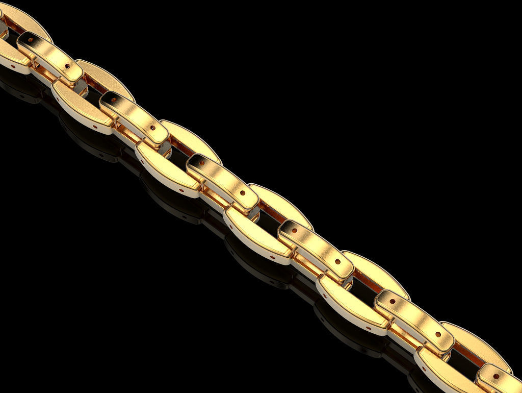 Chain 3 with links 3D print model_8
