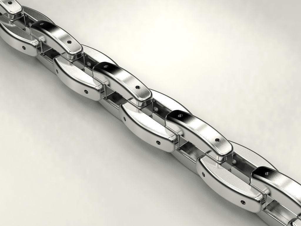 Chain 3 with links 3D print model_1