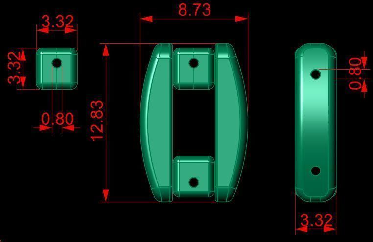 Chain 3 with links 3D print model_7
