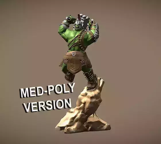 HULK RAGNAROK INSPIRITED 3D MODEL - MED POLY VERSION