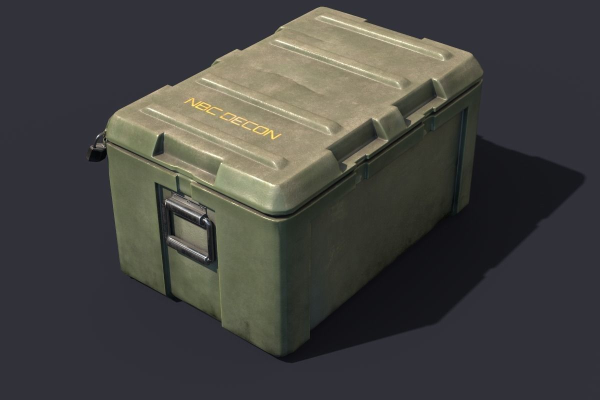 Military LOOT Weapon Case PBR Low-poly 3D model_8