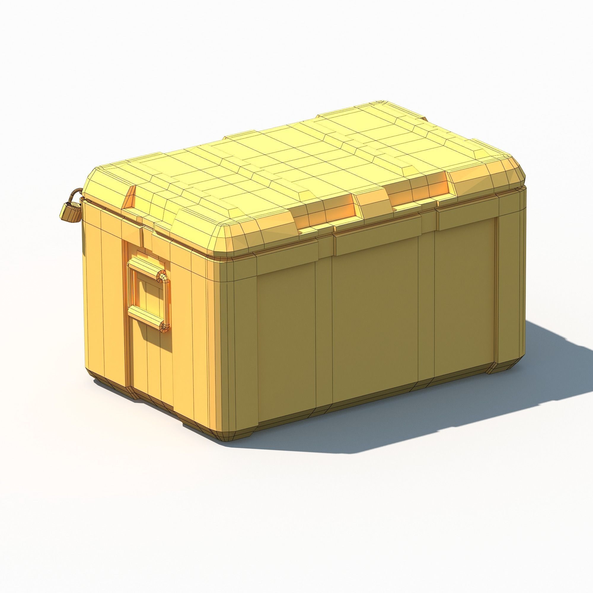 Military LOOT Weapon Case PBR Low-poly 3D model_9