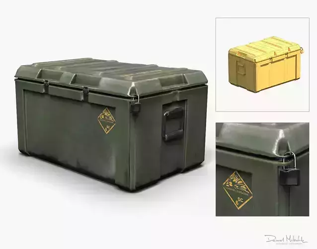 Military LOOT Weapon Case PBR Low-poly 3D model