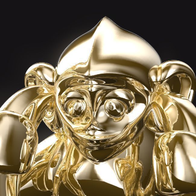 Three wise monkeys  3D print model_9
