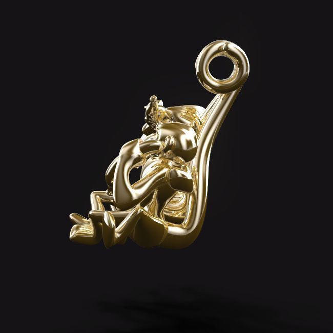 Three wise monkeys  3D print model_4