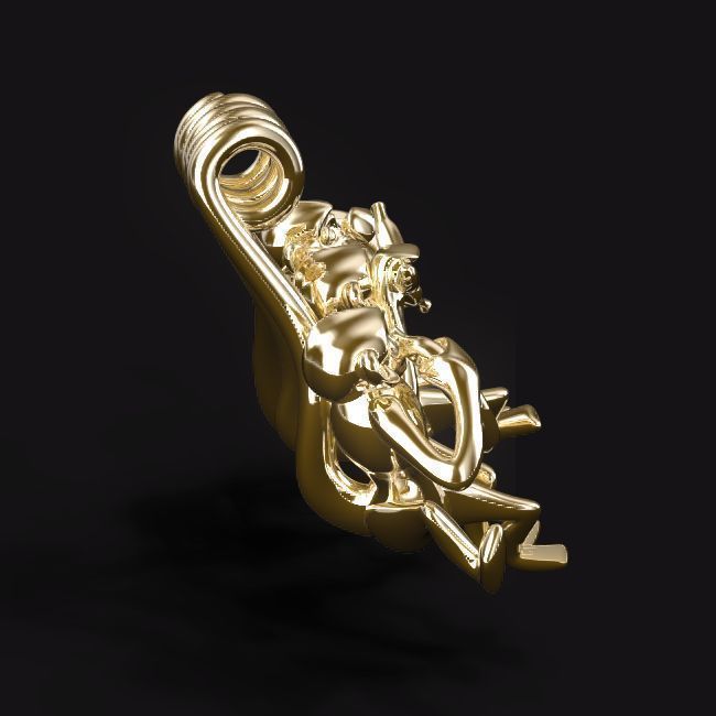 Three wise monkeys  3D print model_6