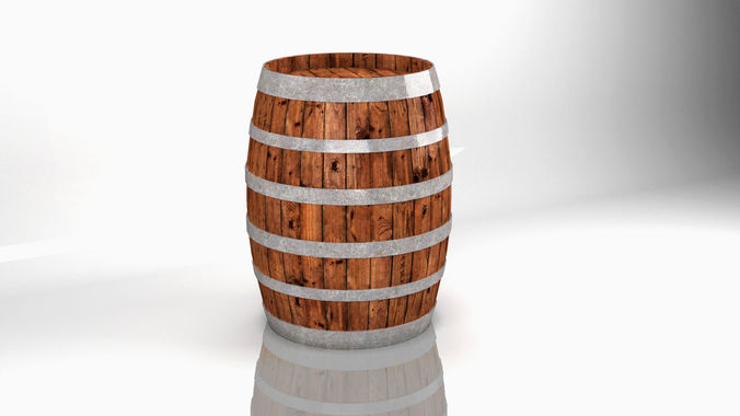 Wine Barrel 3D model 3D model