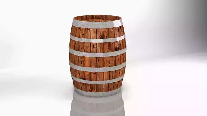 Wine Barrel 3D model