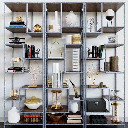 Set - 33 bookcases for living room 3D model