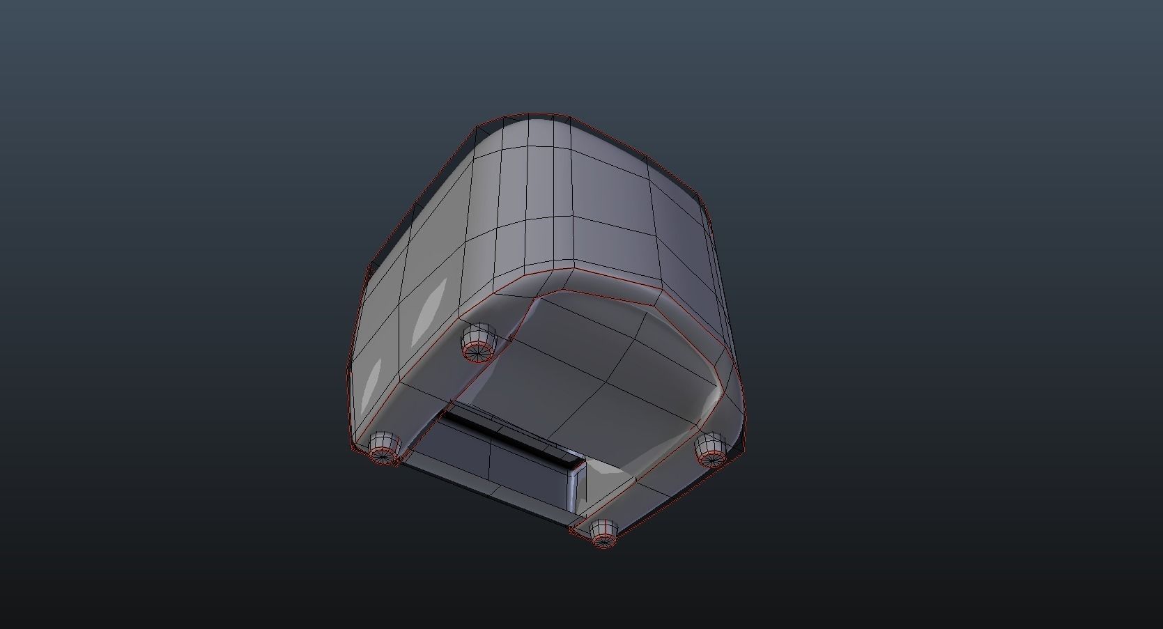 Arm chair Free low-poly 3D model_9