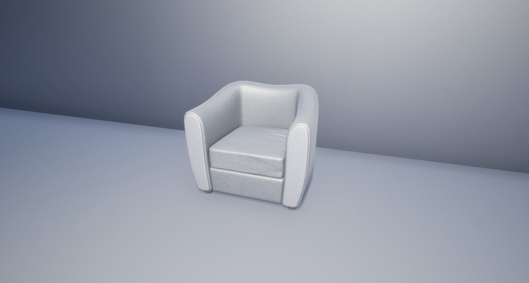 Arm chair Free low-poly 3D model_0