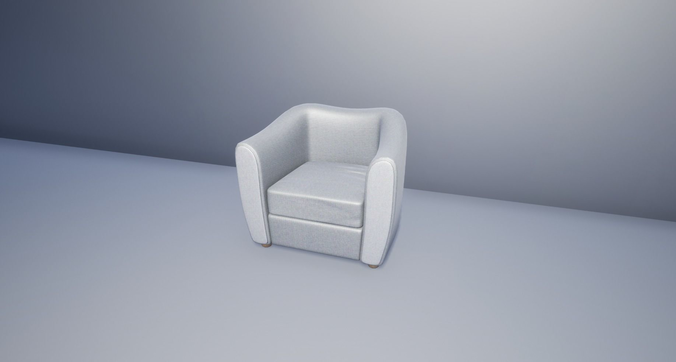 Arm chair Free low-poly 3D model