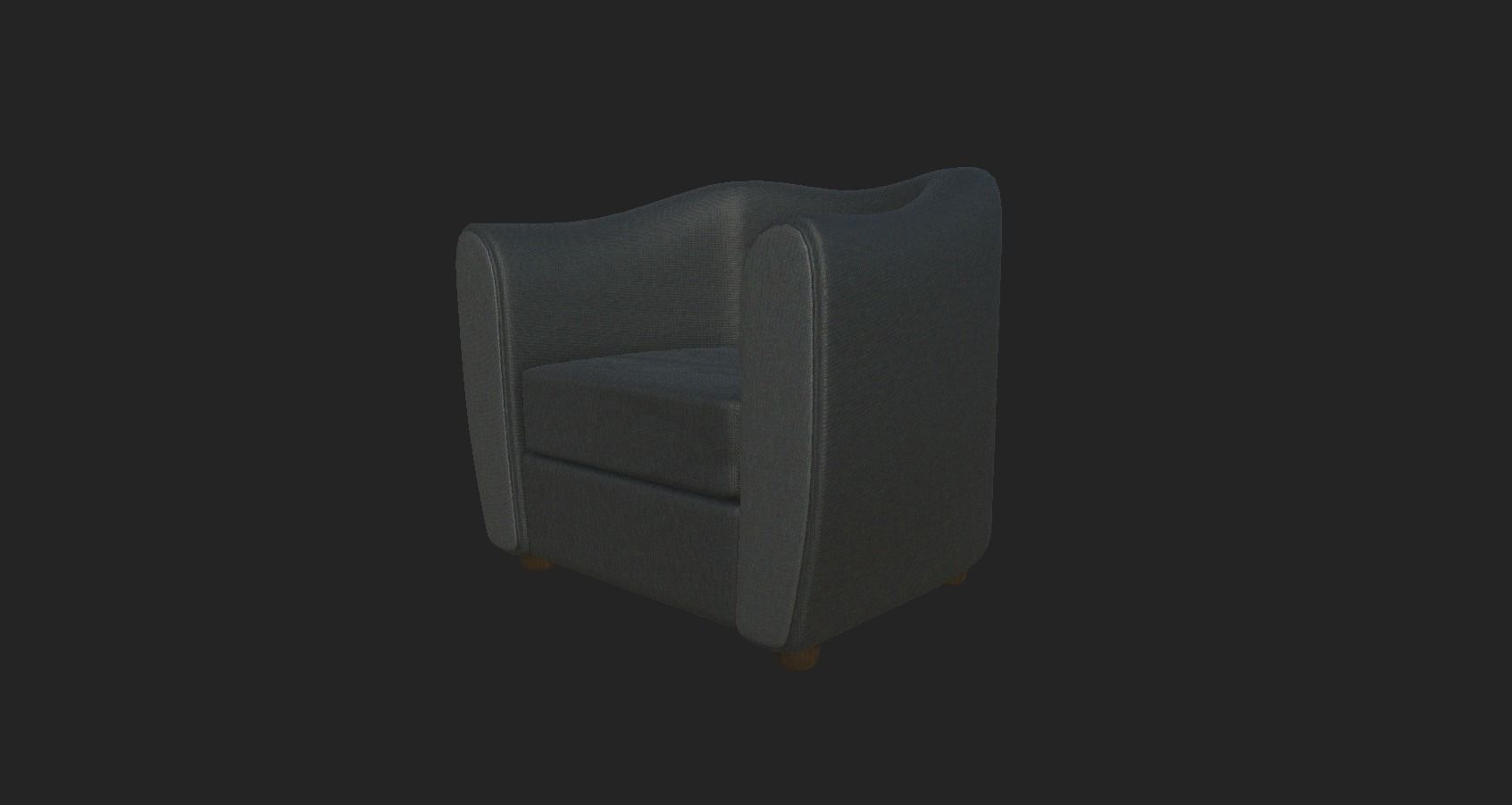 Arm chair Free low-poly 3D model_6
