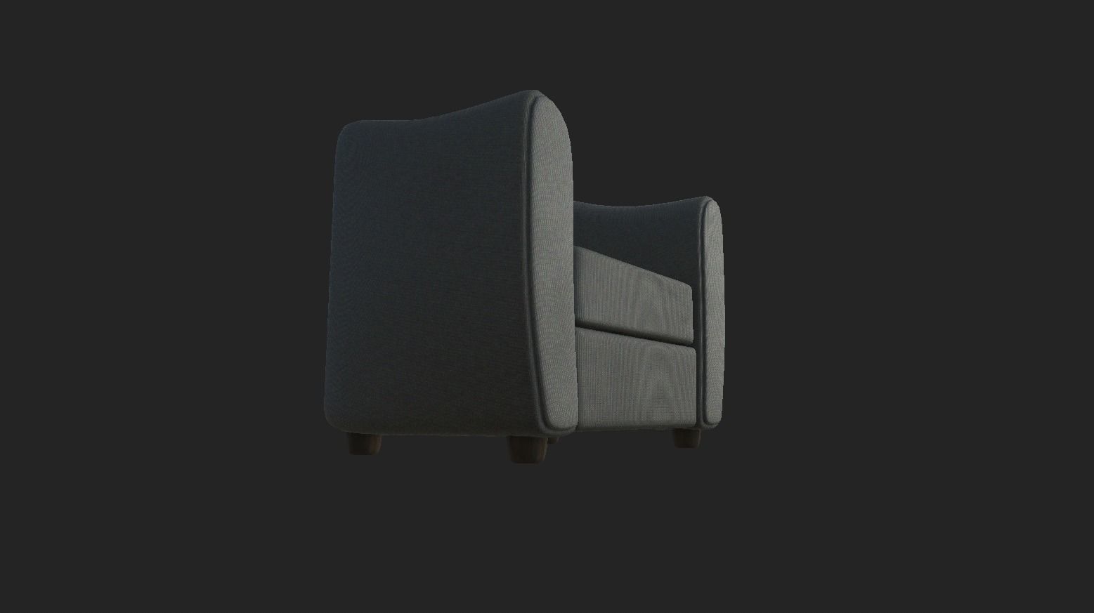 Arm chair Free low-poly 3D model_5