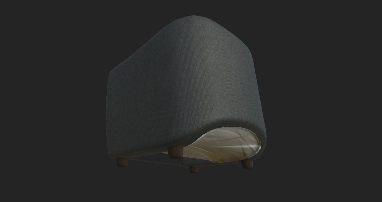 Arm chair Free low-poly 3D model_4