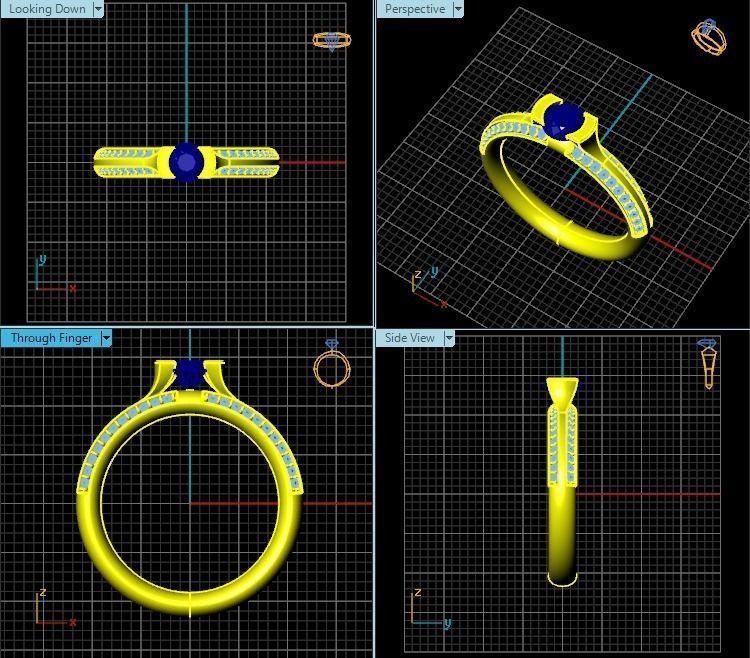 Ring T00333 3D print model_2