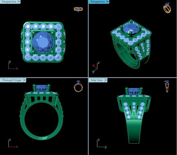Ring T00336 3D print model_2