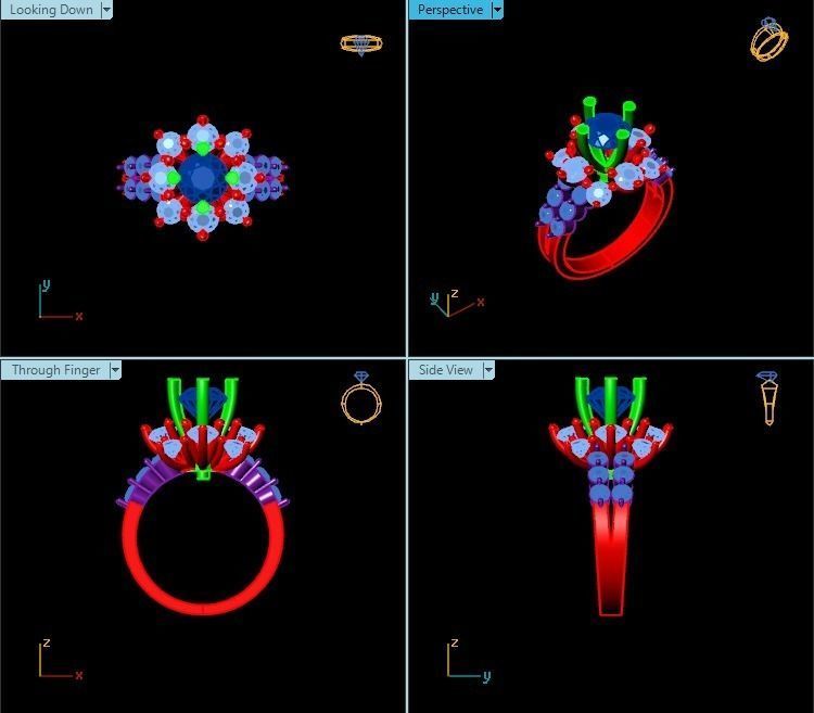 Ring T00339 3D print model_2