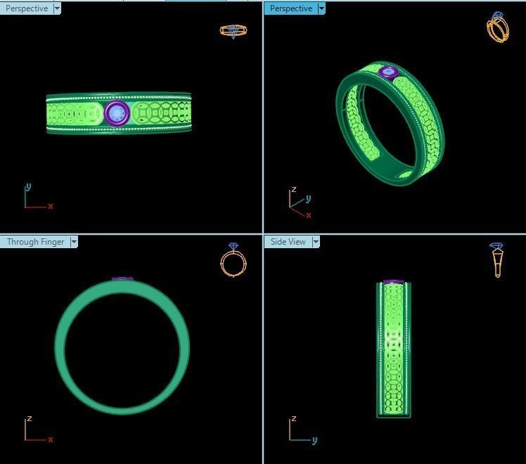 Ring T00340 3D print model_2