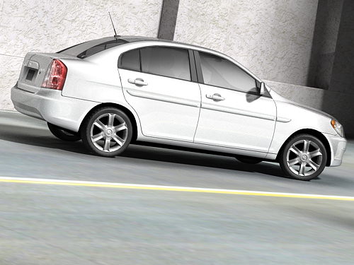 Hyundai Accent 2006 3D model_3