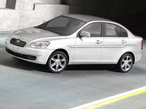 Hyundai Accent 2006 3D model_0