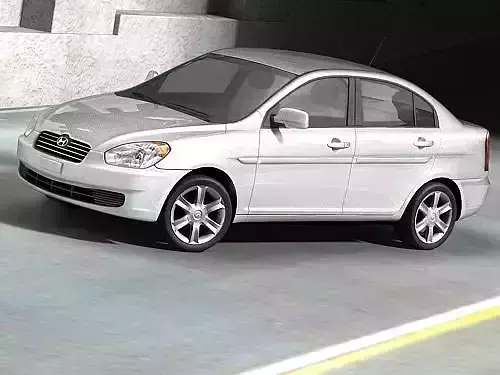 Hyundai Accent 2006 3D model