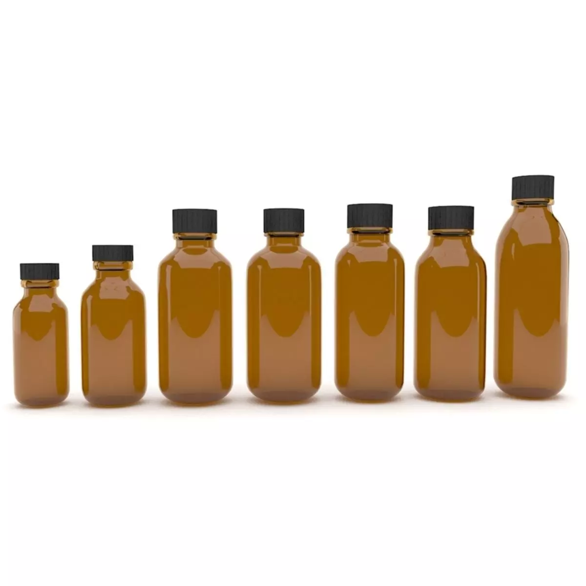 Medical bottles 3D model_0