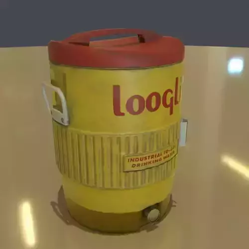PBR Watercooler loog Low-poly 3D model