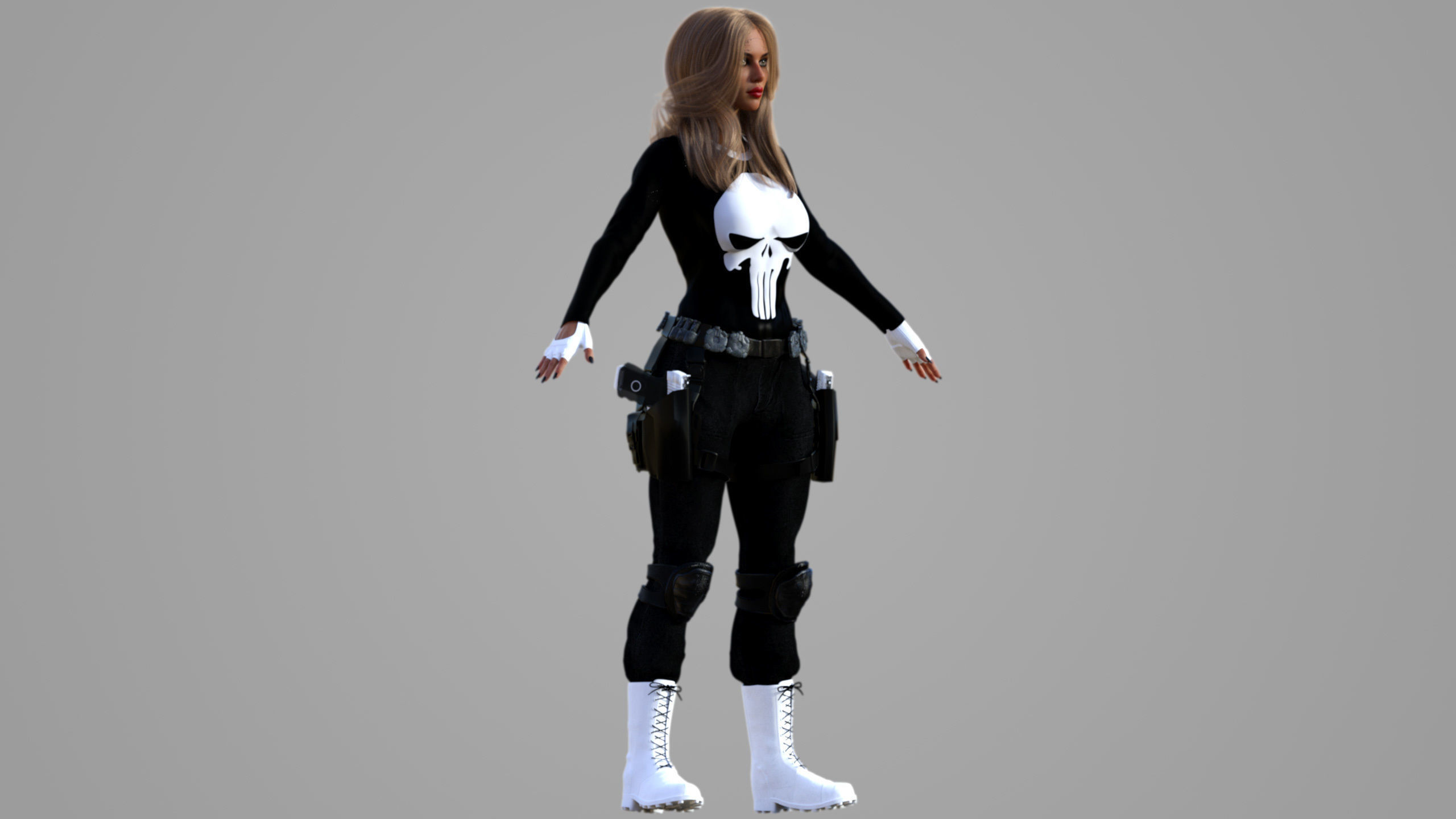Lady Punisher -Lynn Michaels- 3D model_6