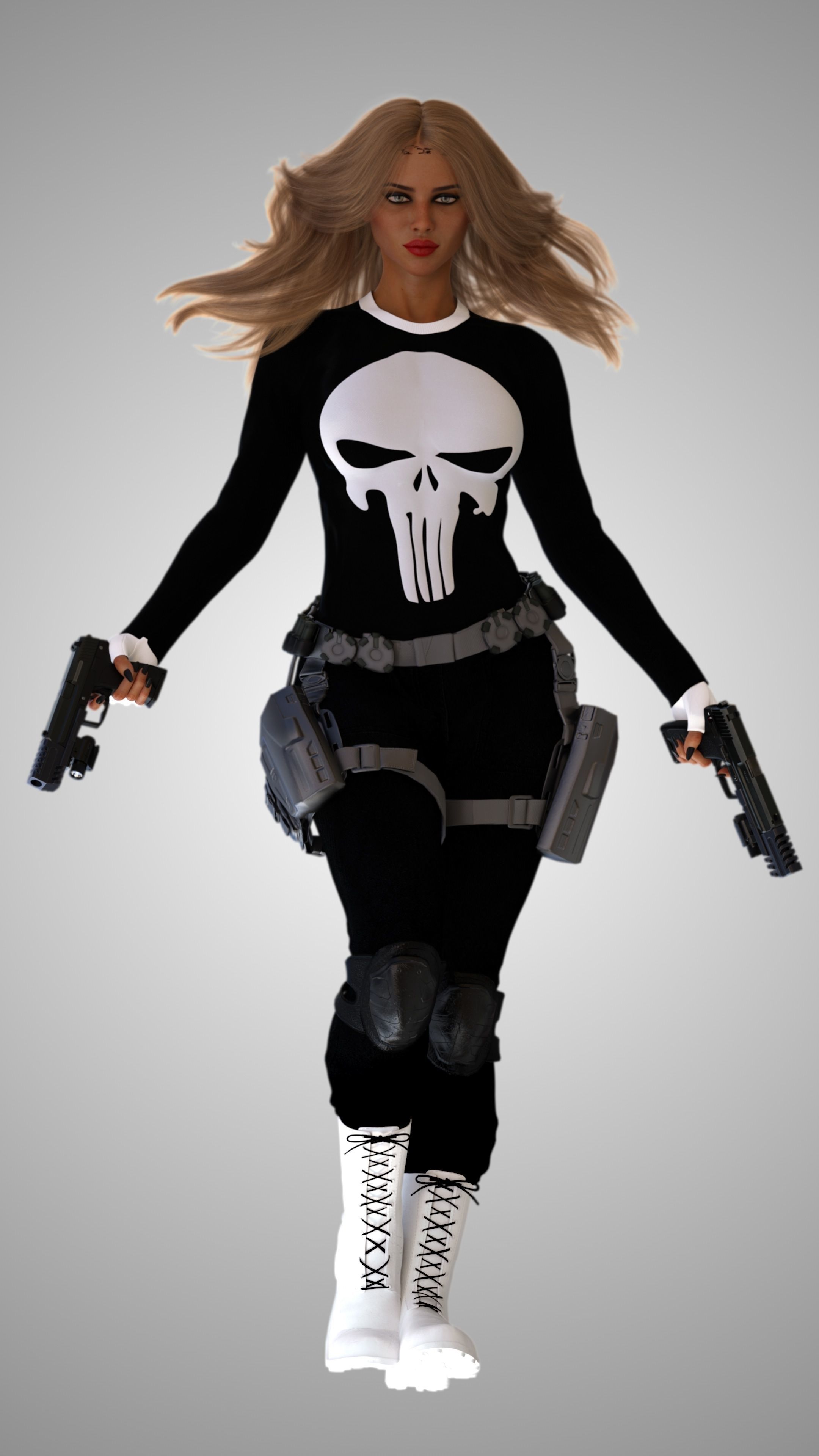Lady Punisher -Lynn Michaels- 3D model_14
