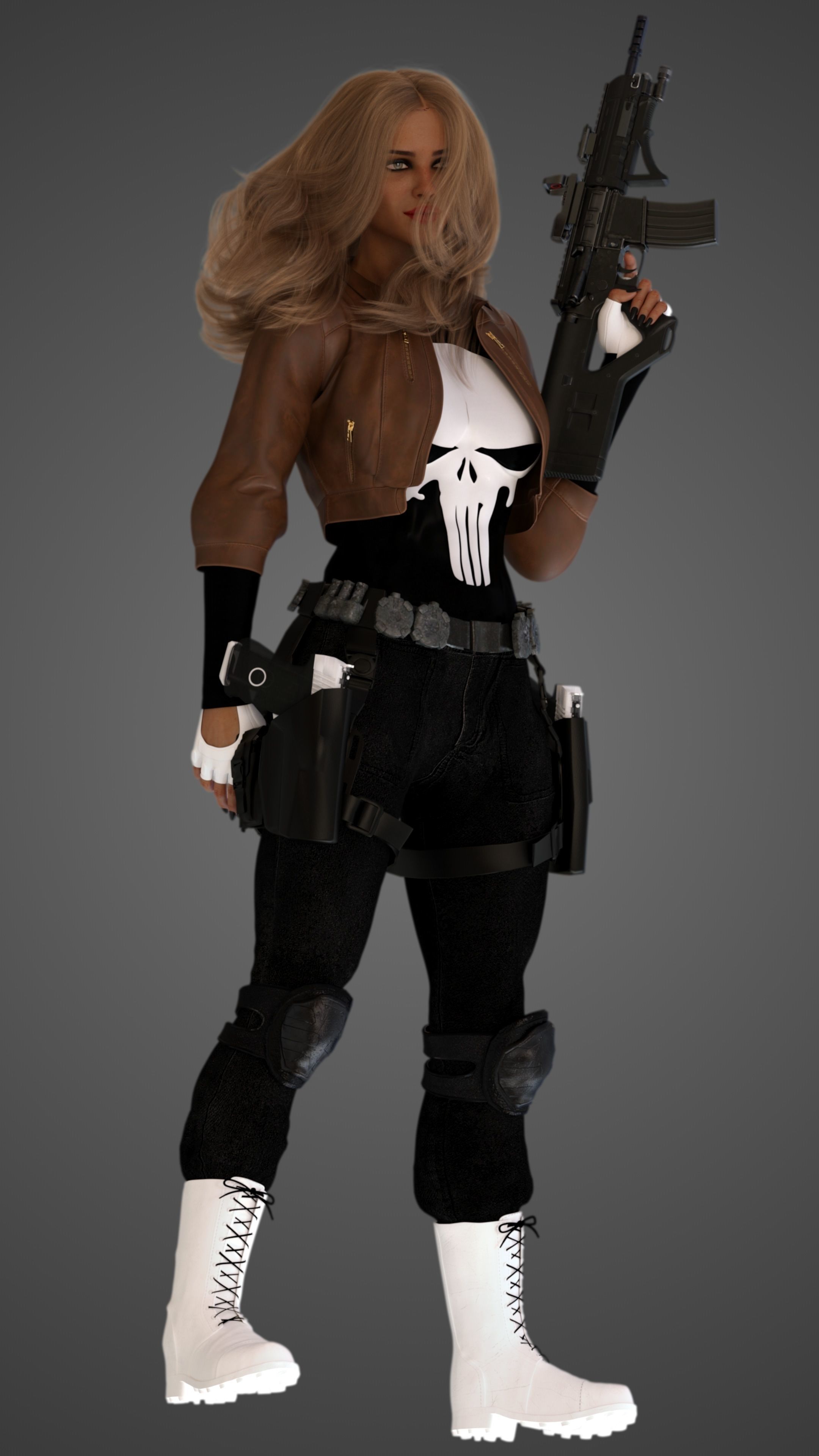 Lady Punisher -Lynn Michaels- 3D model_13