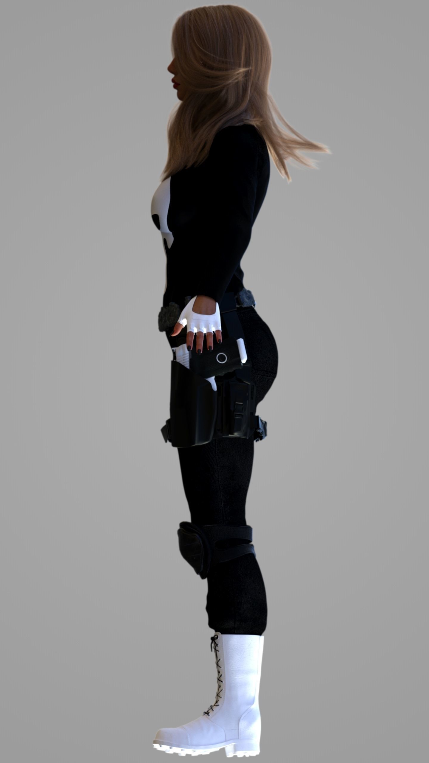 Lady Punisher -Lynn Michaels- 3D model_9