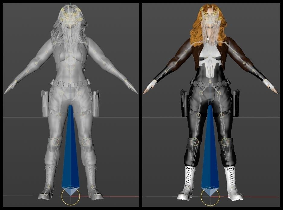 Lady Punisher -Lynn Michaels- 3D model_11