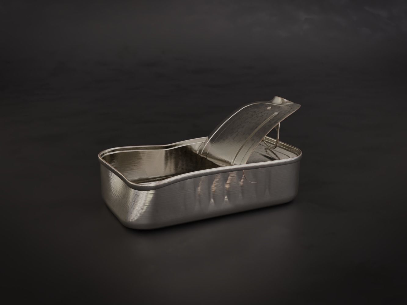 Opened Tin Can Set  3D model_5
