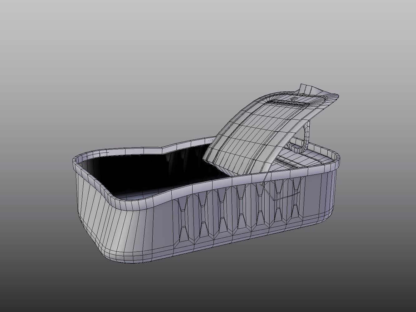 Opened Tin Can Set  3D model_10