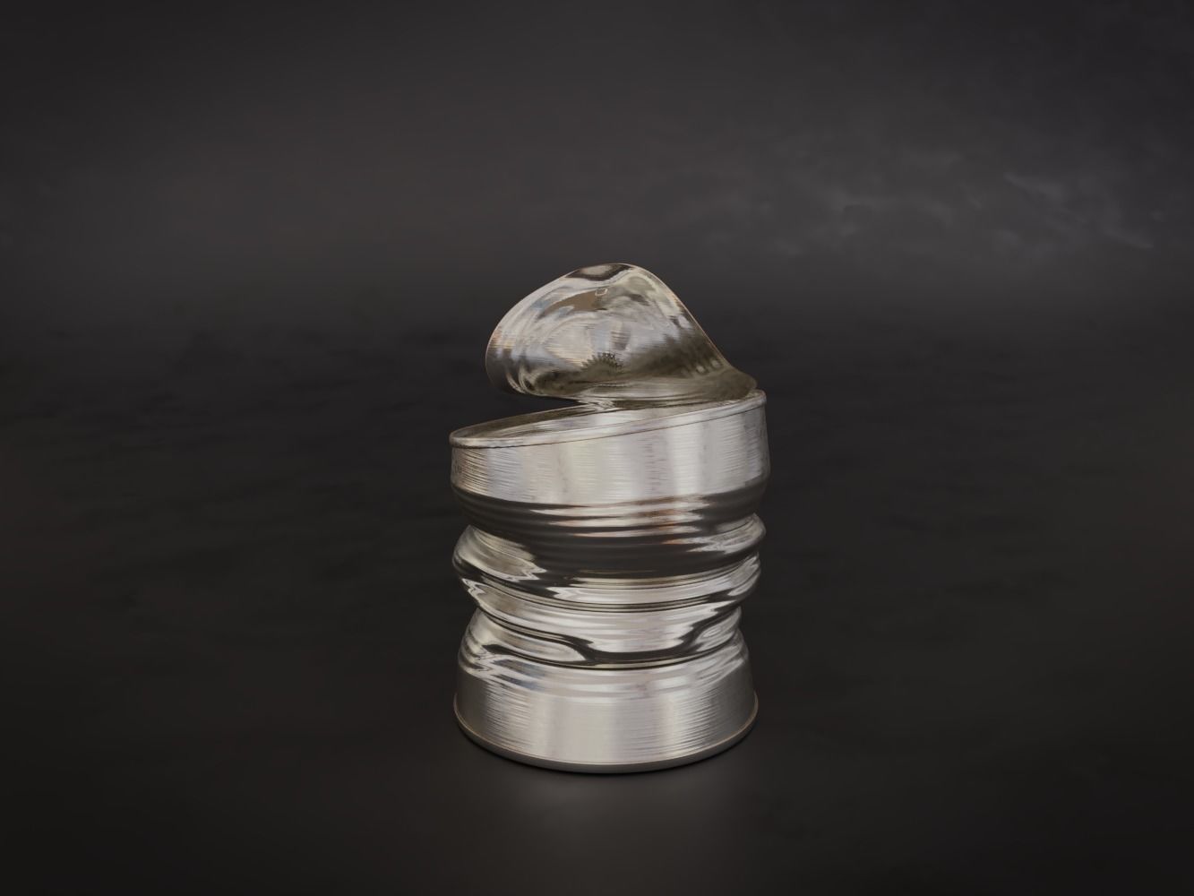 Opened Tin Can Set  3D model_2