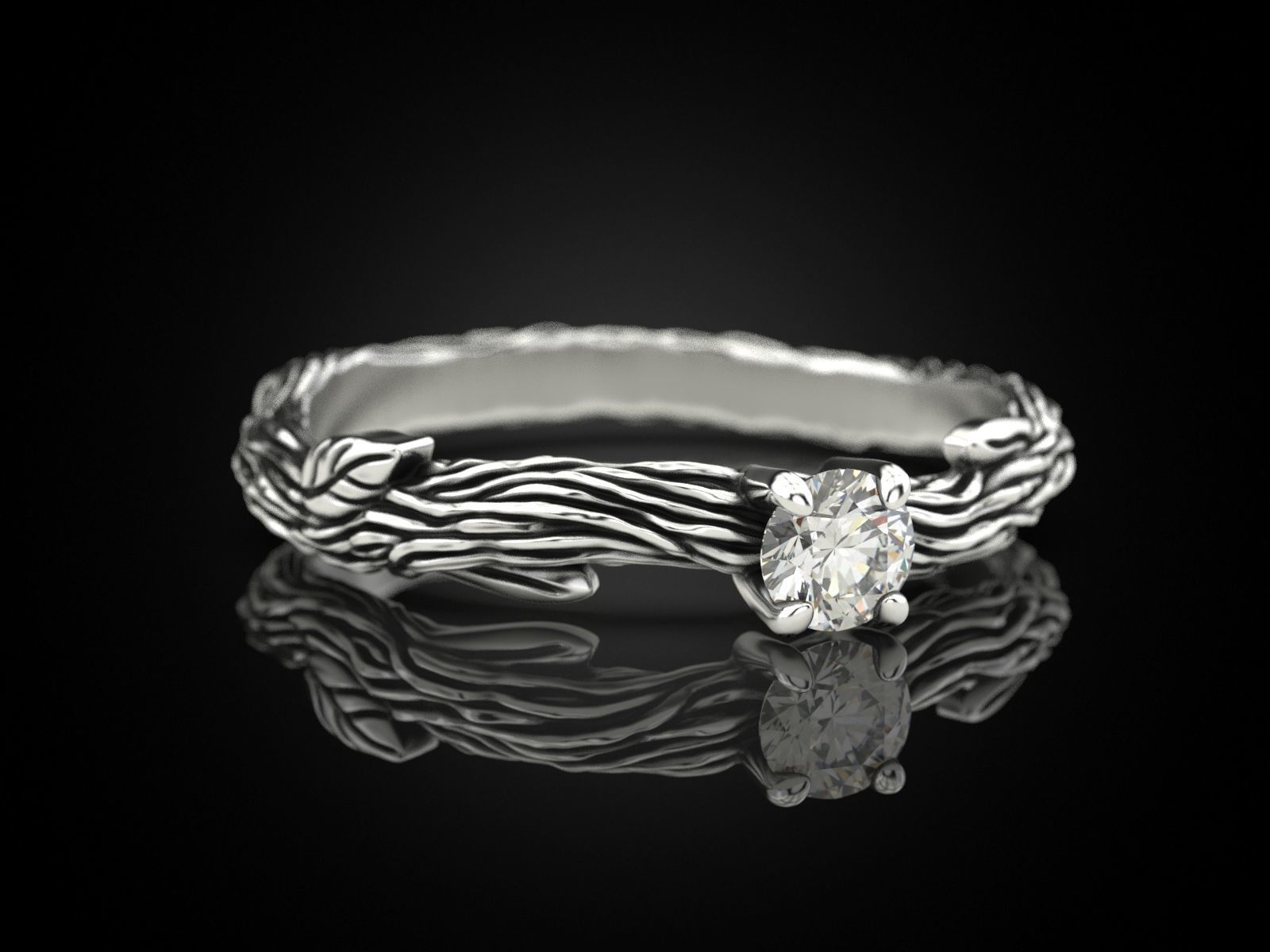 Engagement ring tree 2 3D print model_1