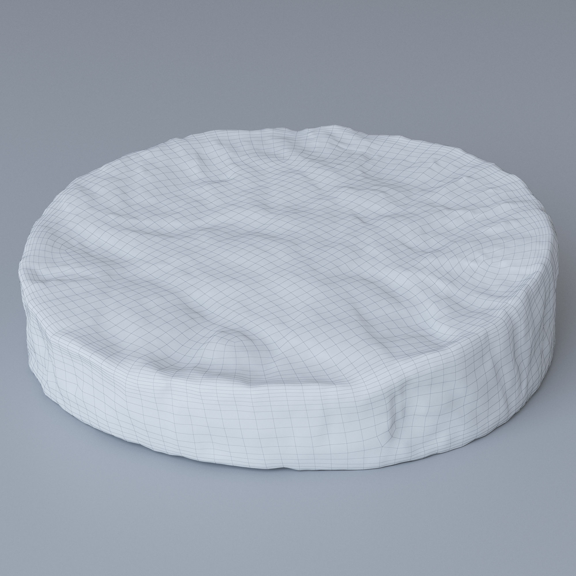 Brie Cheese 3D model_3