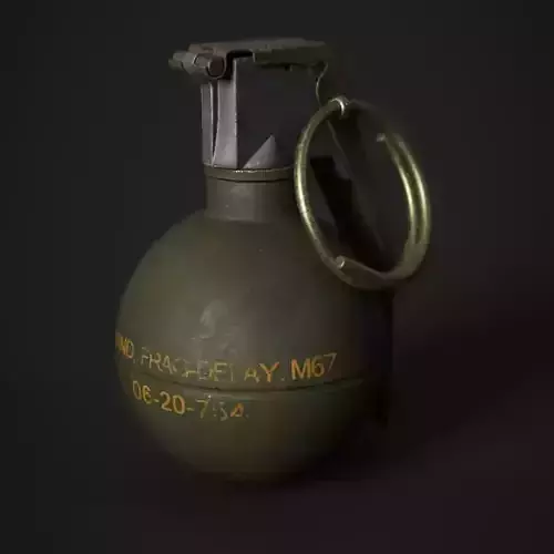 M67 Grenade Low-poly 3D model