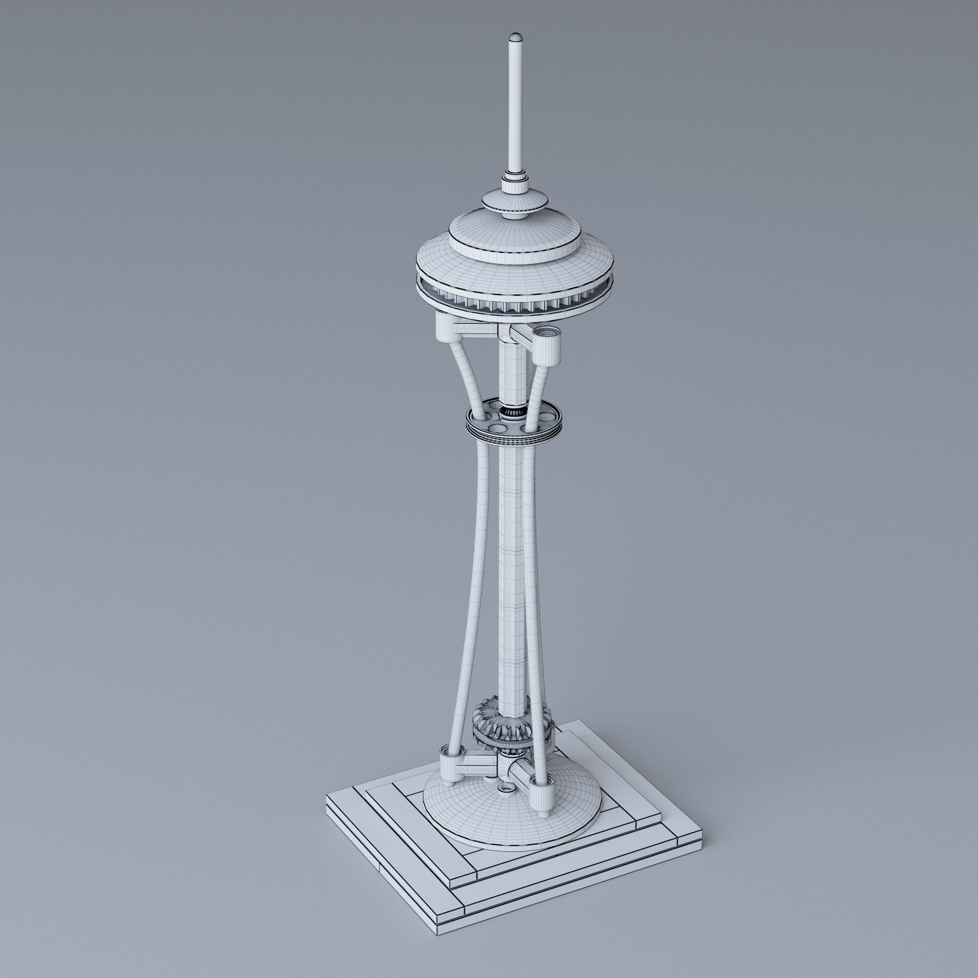 Lego Architecture Space Needle 21003 3D model_1