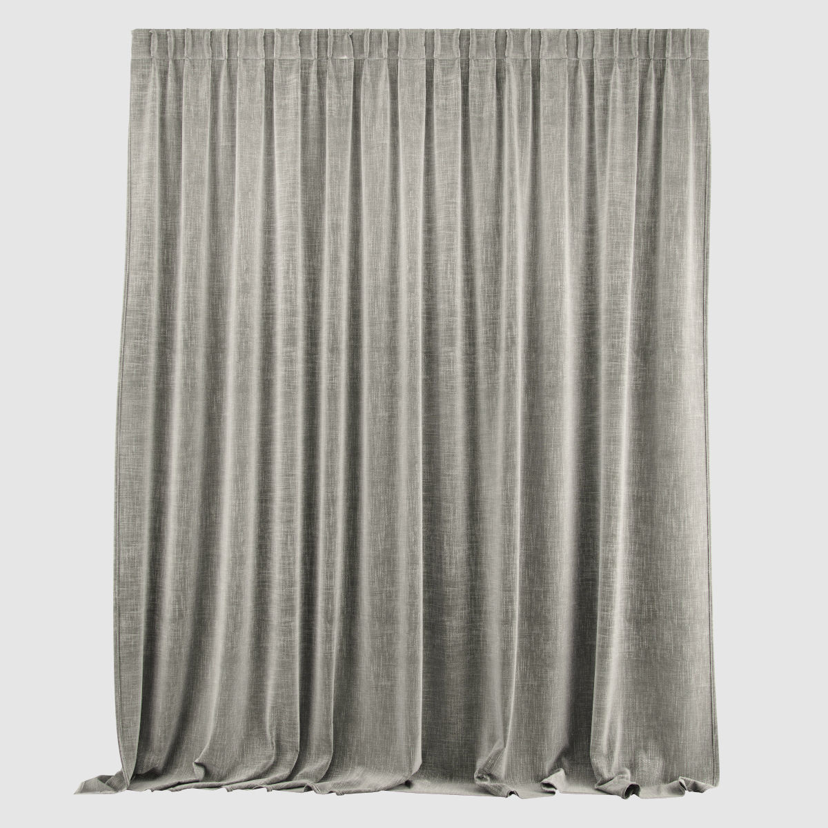 curtain 7 velvet 3D model_9