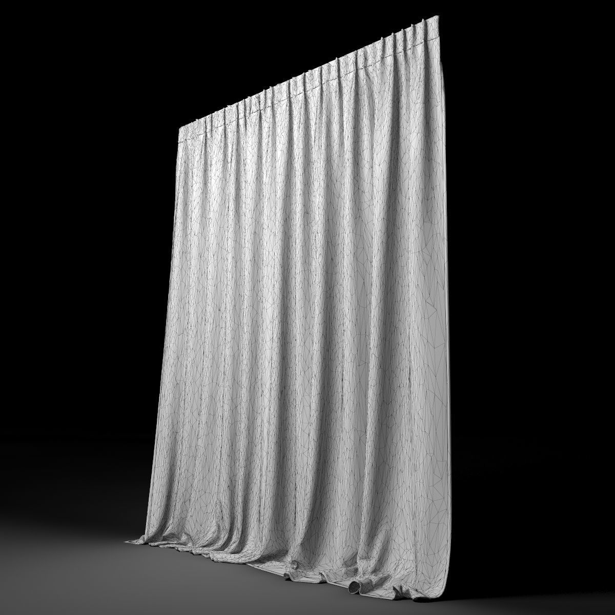 curtain 7 velvet 3D model_5
