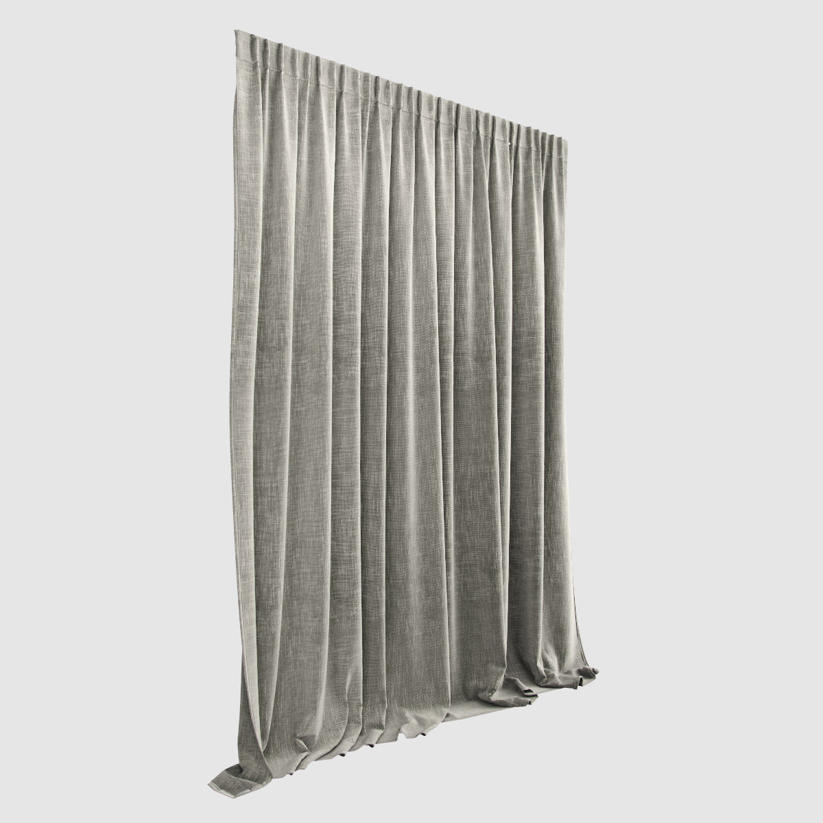 curtain 7 velvet 3D model_2