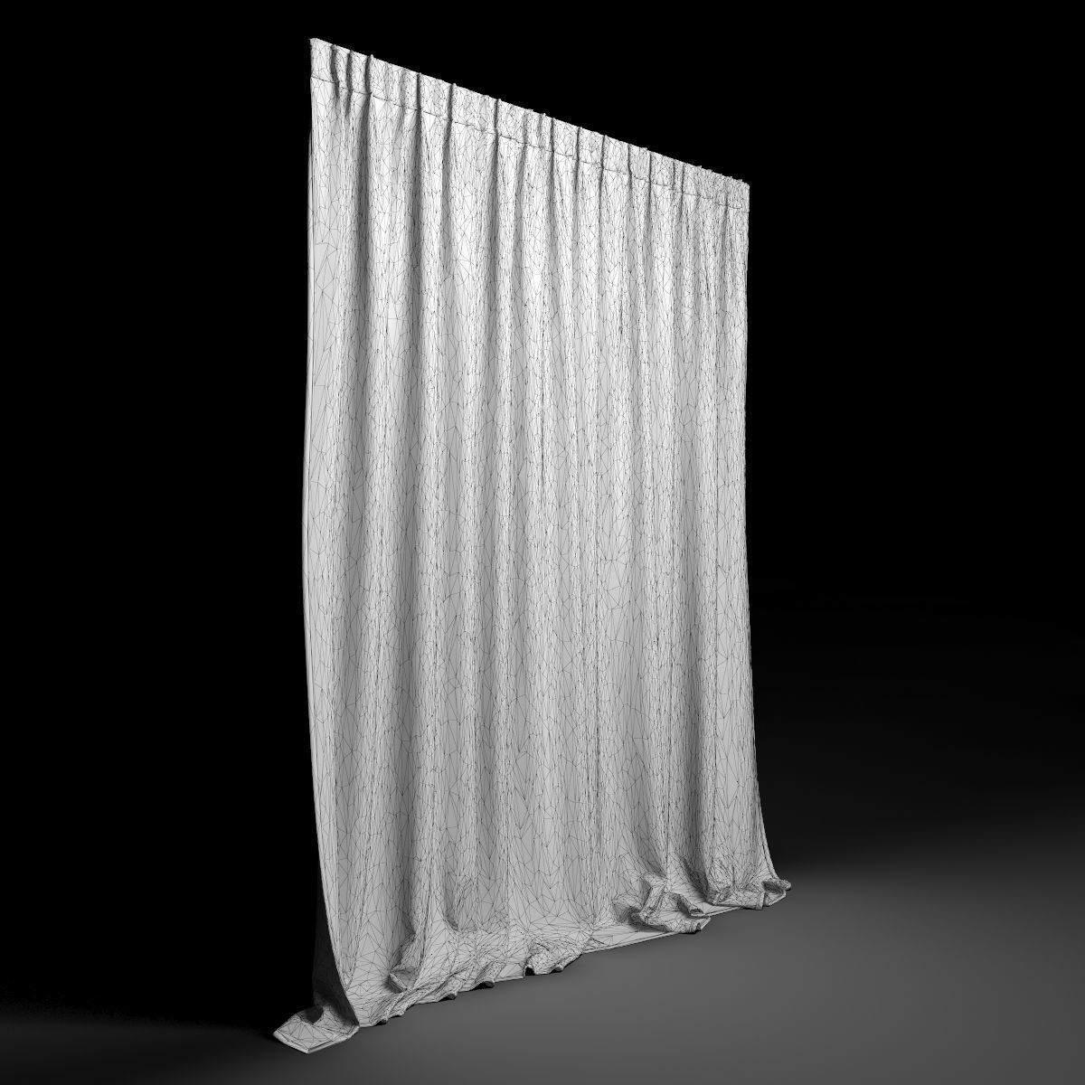 curtain 7 velvet 3D model_4